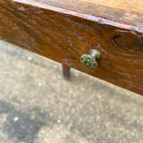 Solid wood desk with 1 drawer 75x52cm