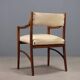 Fauteuil vintage en hêtre courbé, tissu et mousse, design, Italie, années 1960