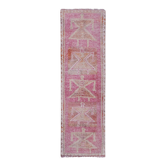 Tapis vintage turc de Oushak, tissé à la main 85x266 cm