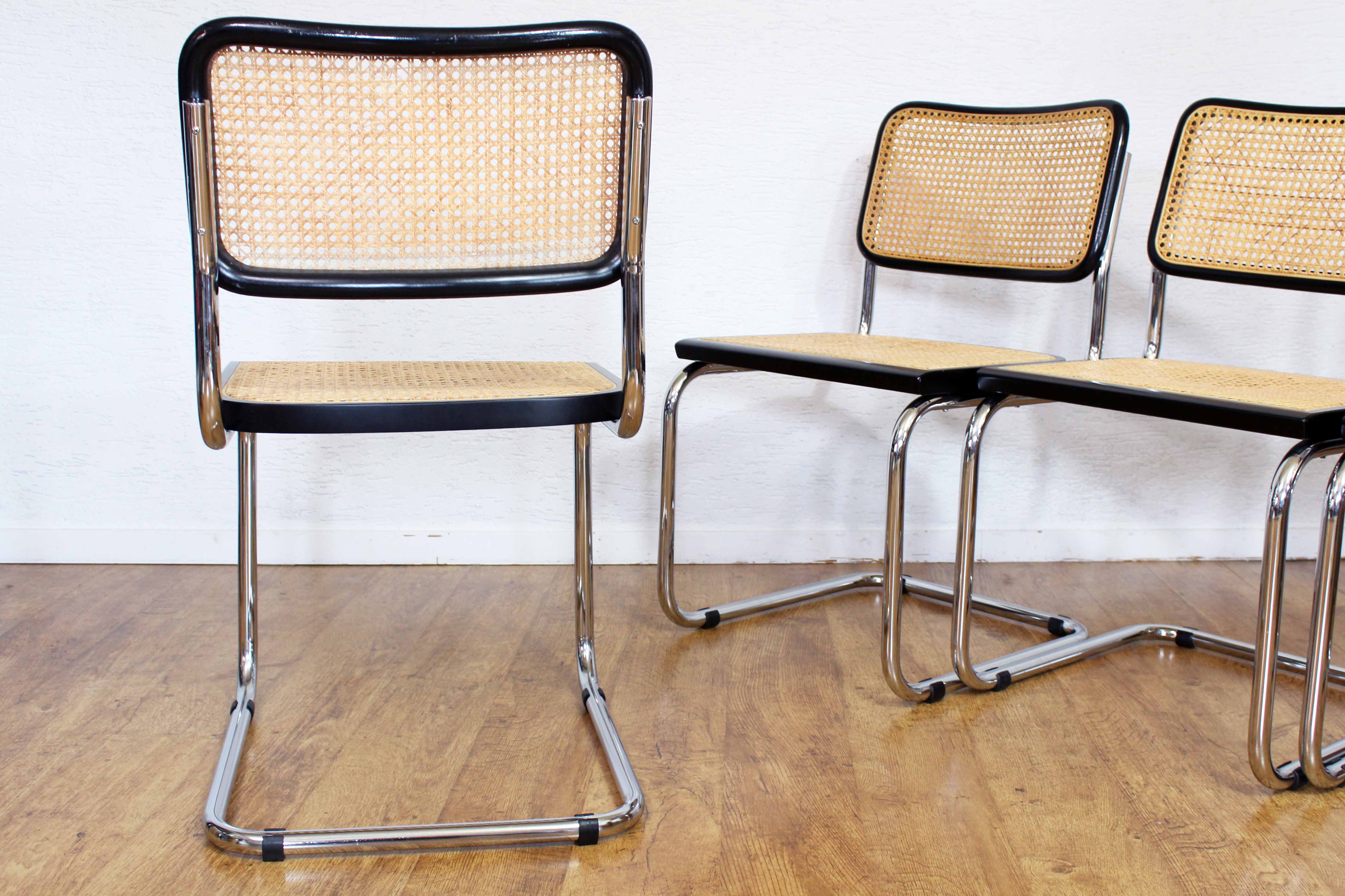 Set of 4 chairs Marcel Breuer B32 70s