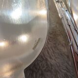 12 silver plated soup spoons by Boulenger, Art Nouveau Chardons