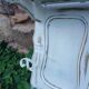 Vintage wooden wall coat rack