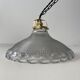 Vintage prismatic glass pendant lamp