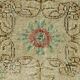 Large Vintage Turkish Carpet Medallion Beige 335 x 223 cm