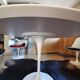 Dining room table with tulip leg