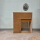 Bureau à rideau vintage, rénové