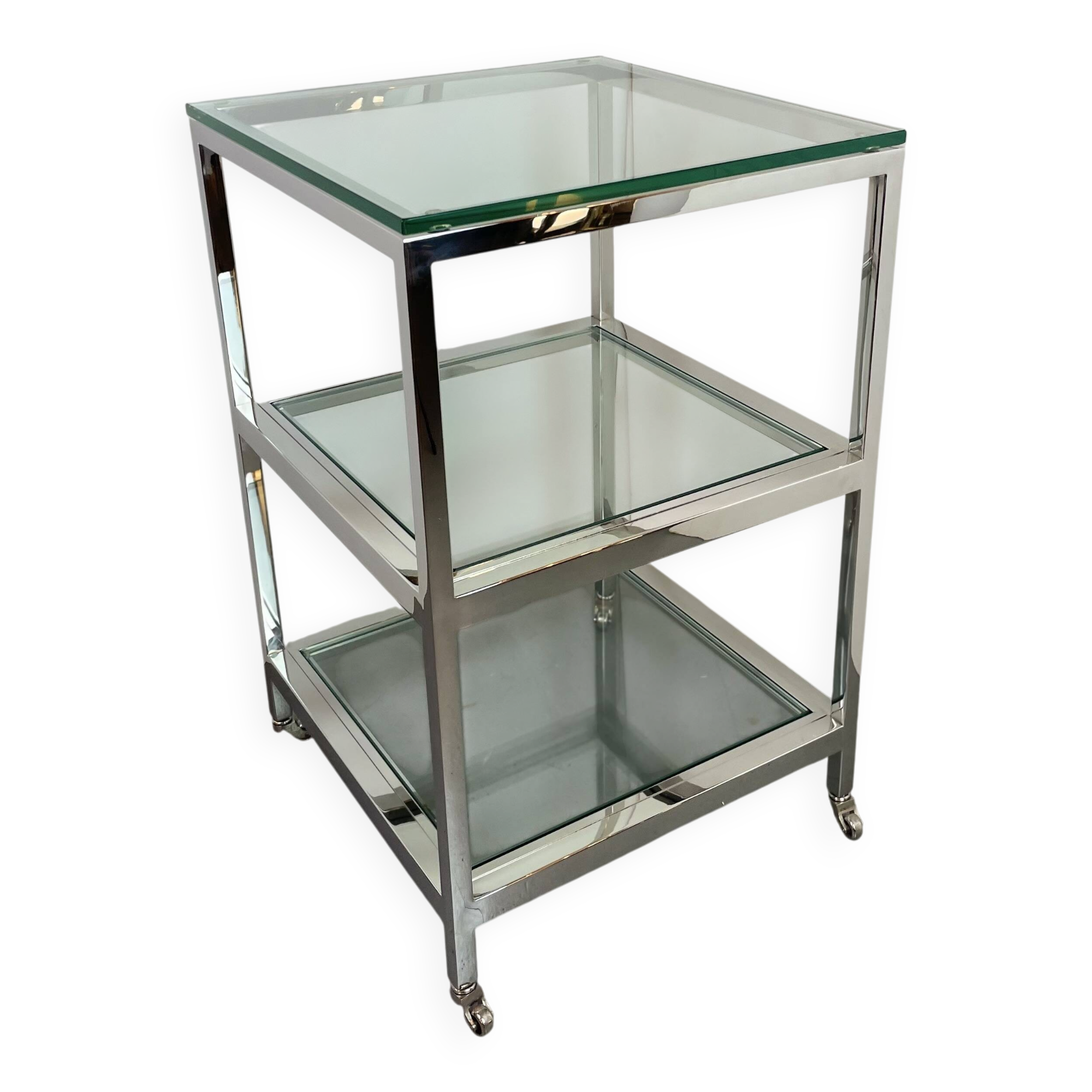 Side Table by Belgo Chrom Belgium, 1980s