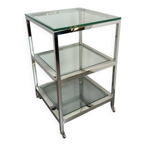 Table d'appoint chrome - 1980s