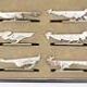 Aristide Colotte, 12 animal-shaped knife rests, Art Deco, excellent condition, case.