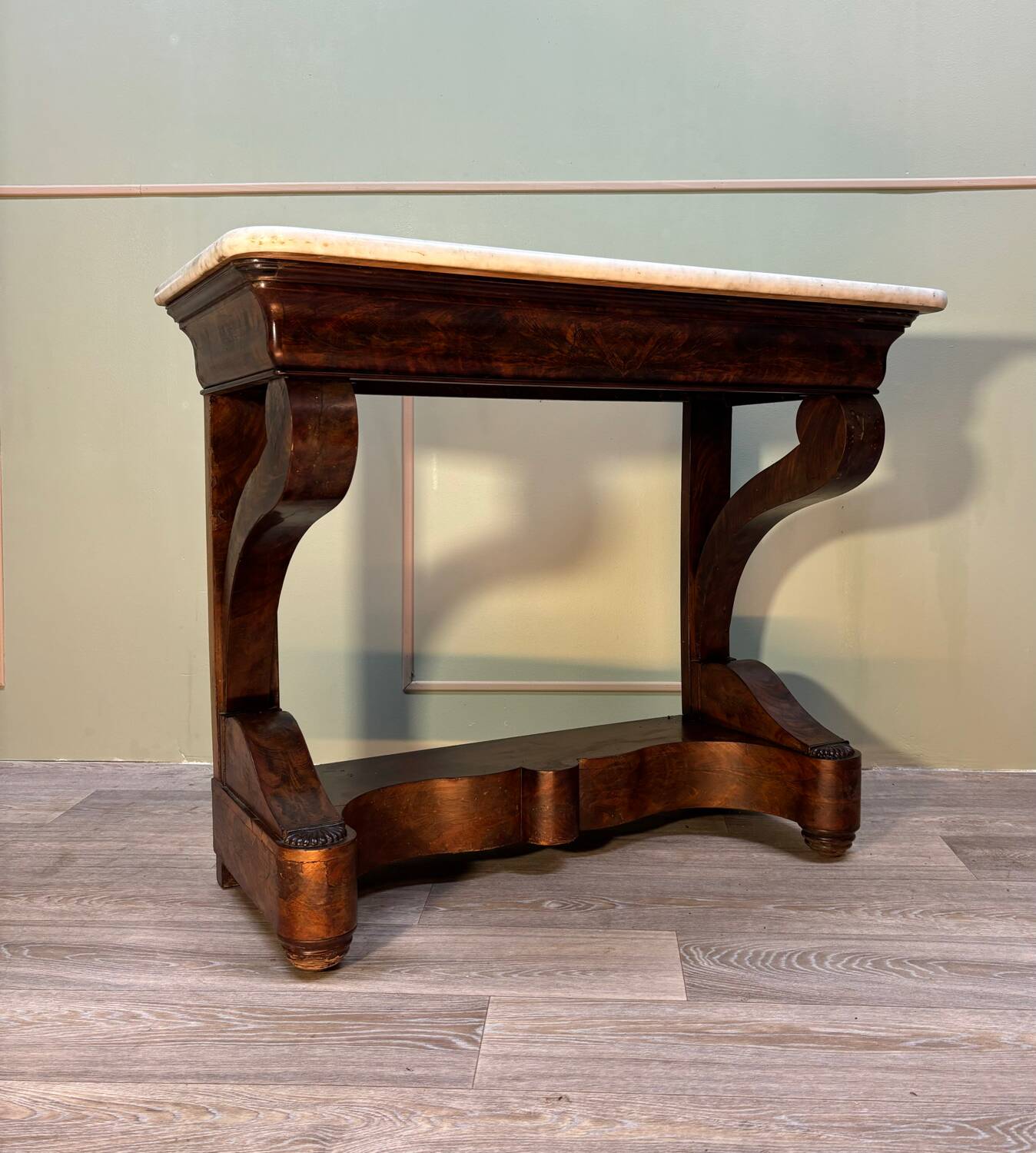 Console en acajou d’époque restauration vers 1830