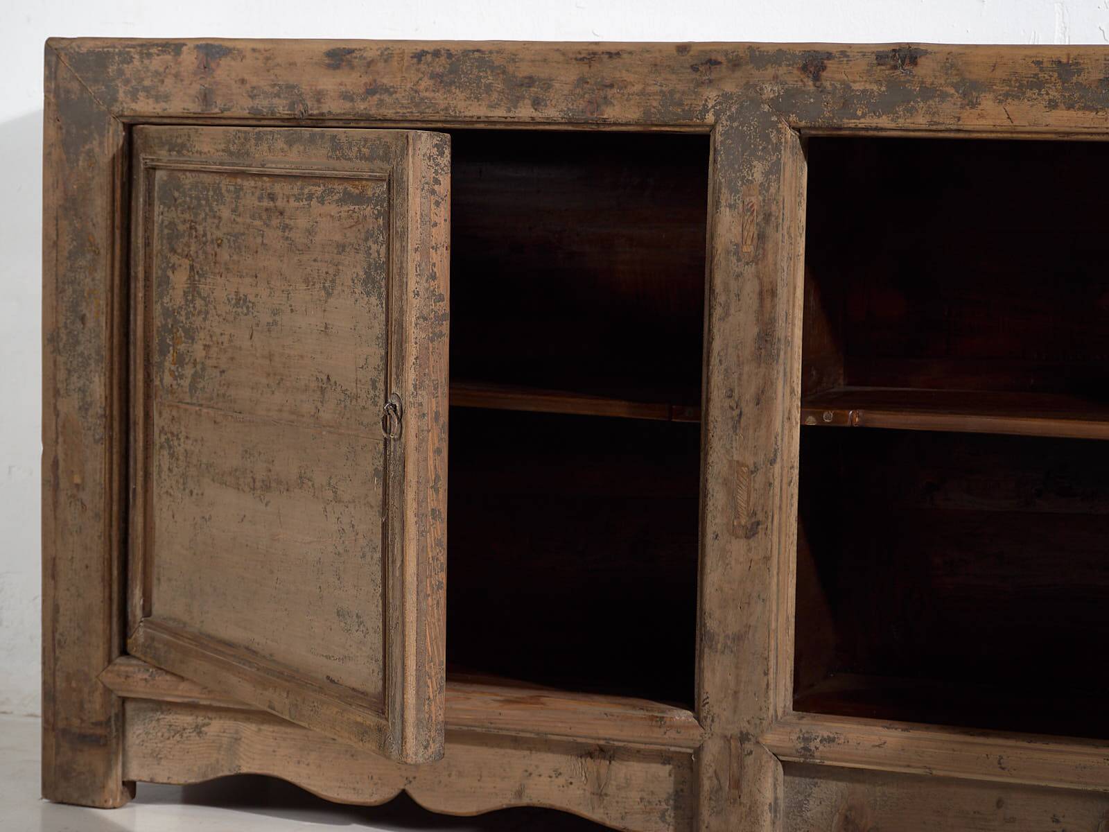 Old living room sideboard with gray patina (circa 1900) #47