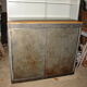 Buffet or Bookcase 2 bodies in polished and varnished steel circa 1960