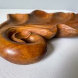 Vide-poche en bois sculpté 50cm