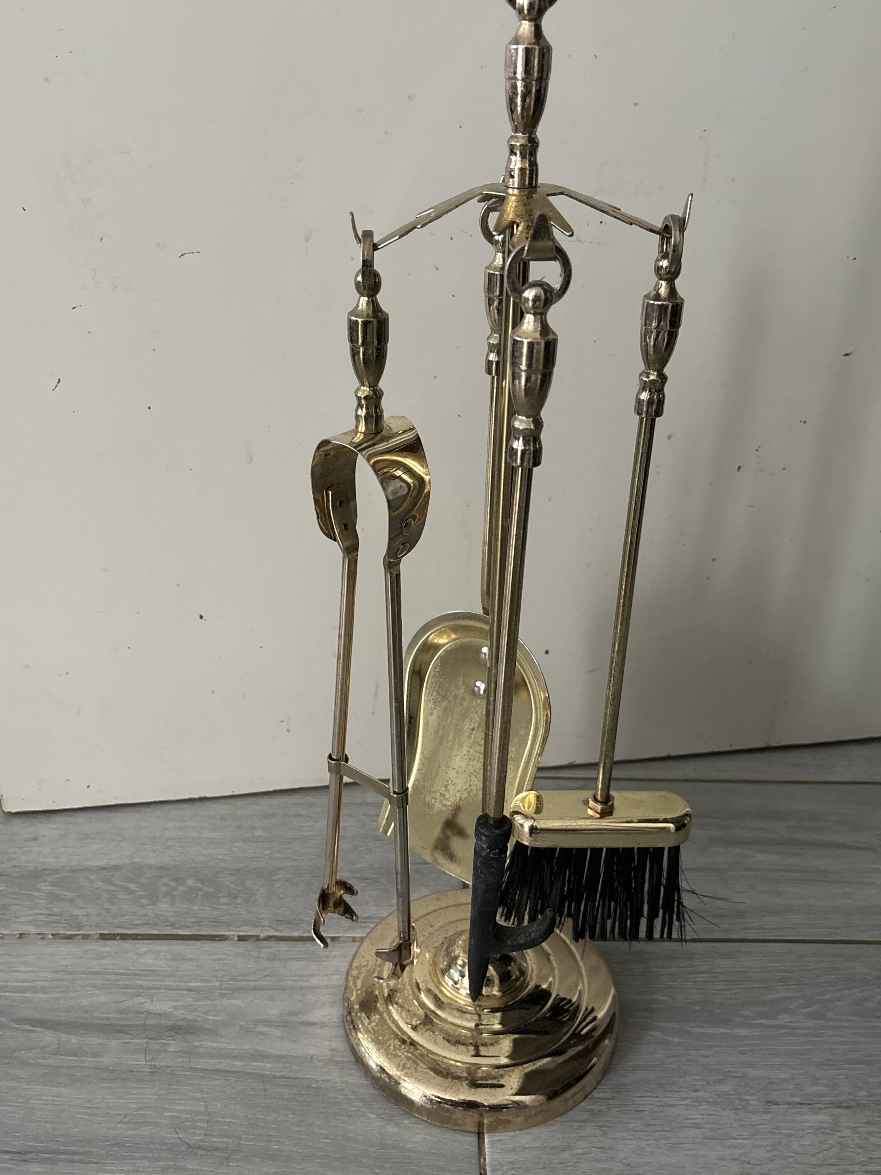 Brass Fireplace Accessory Set