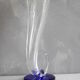 Crystal vase in the shape of horn of plenty, signed lVV