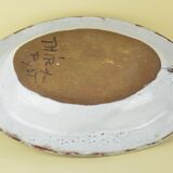 Plat ovale au chardon Albet et Pyot Thiry