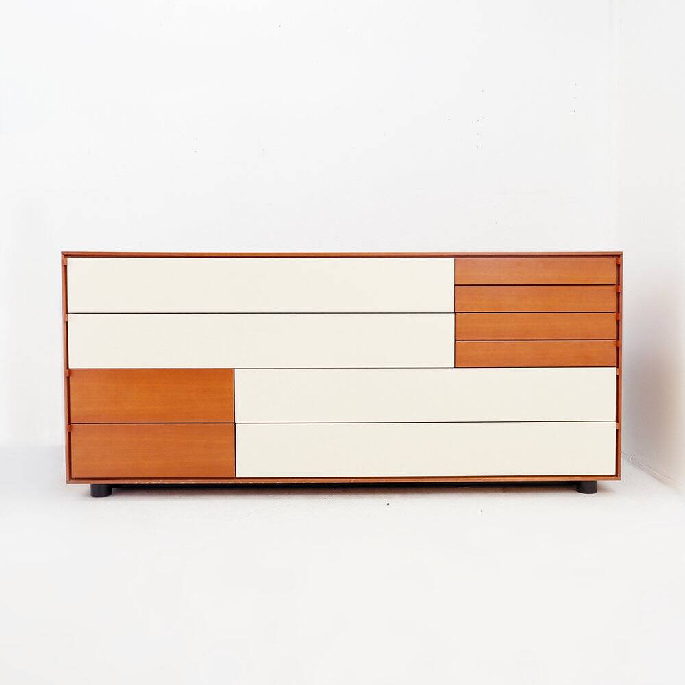 Commode vintage à dix tiroirs par B&B Italia - Années 1970