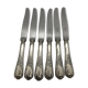 6 Christofle knives, Marly model, silver metal