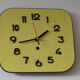 Yellow formica clock