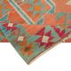 Turkish Handwoven Vintage Herki Kilim 103 cm x 338 cm