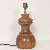 Vintage wooden foot lamp