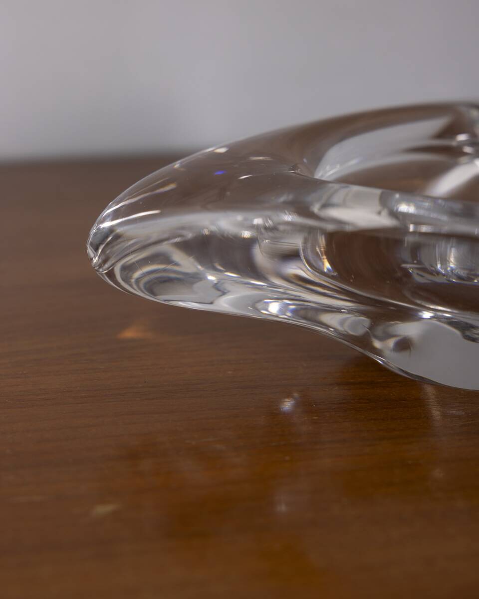 Vintage 1970s Italiandesign crystal ashtray