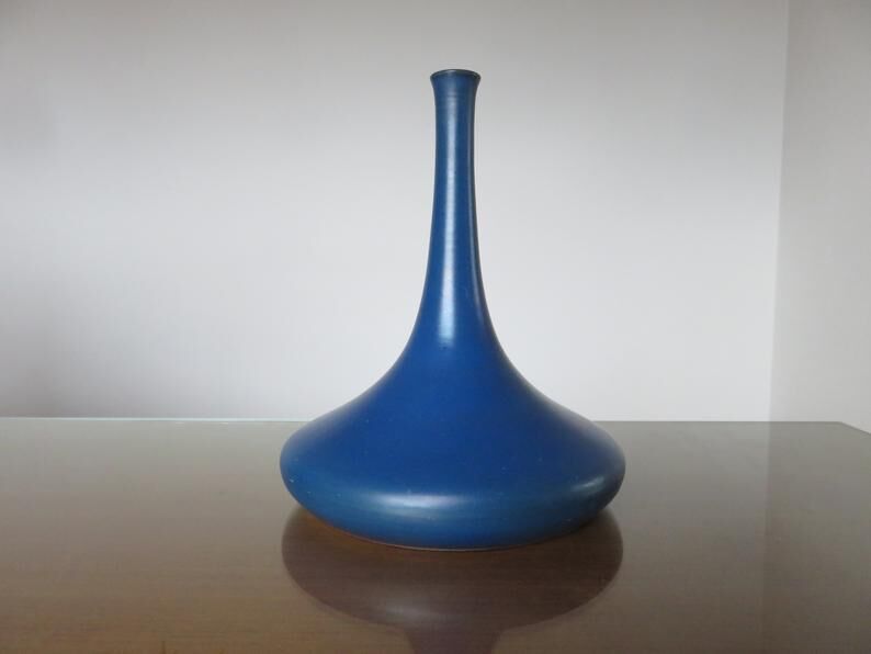 Modernist ceramic vase Plascassier de Grasse Pottery de la Brague 60s 70s