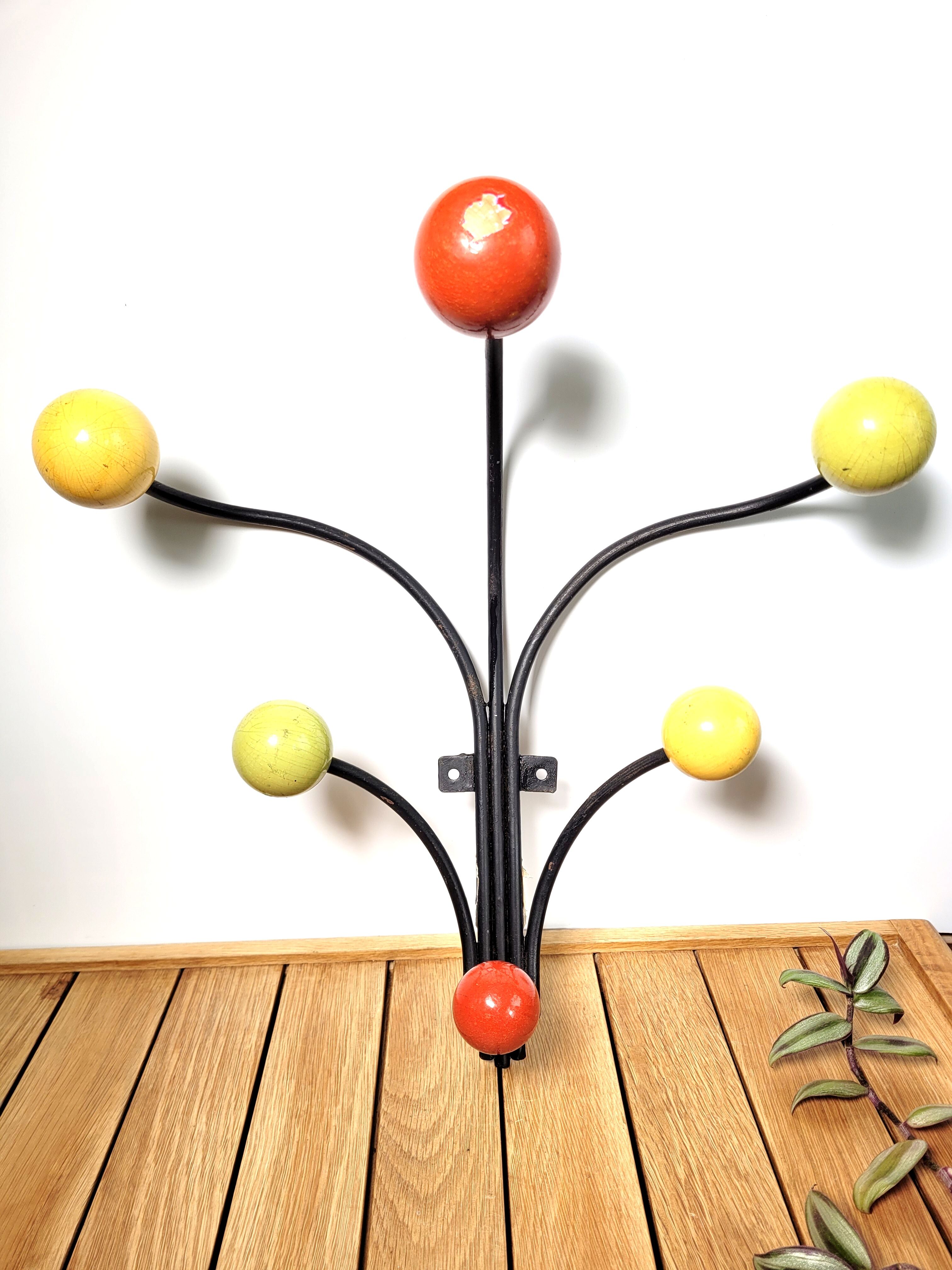 Wall coat rack 6 balls