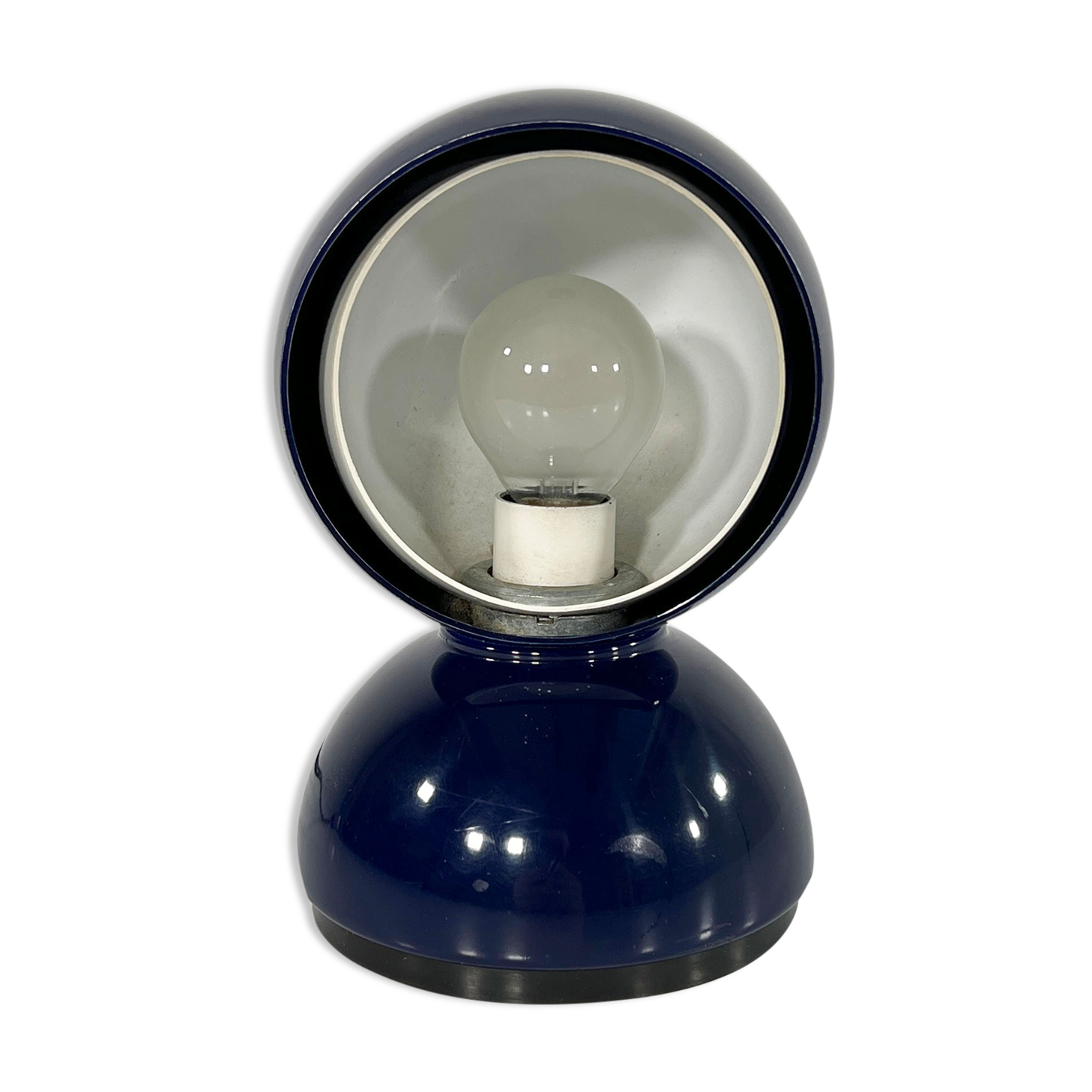 Midnight blue eclisse lamp by Vico Magistretti for Artemide, 1960