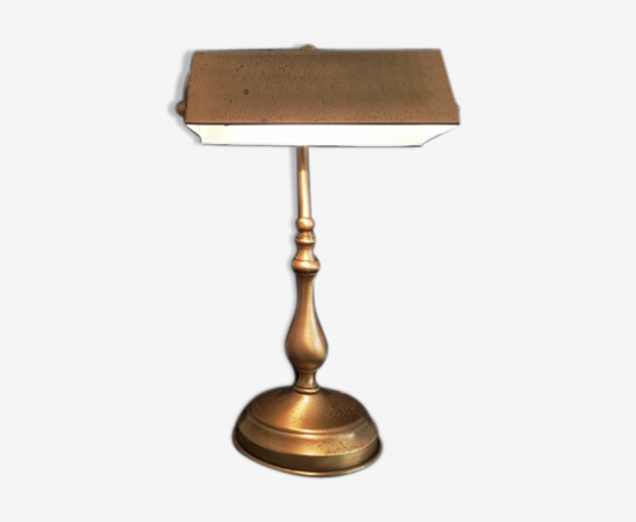 Vintage Brass Bankers Desk Lamp Library, Classic Bankers Desk Lamp