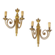 Pair of bronze wall sconces in Louis XVI style