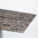 Vintage dining table. Gray marble. Italy, 90s
