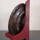 Vintage Dauphiné glazed terracotta dish Portrait of a woman