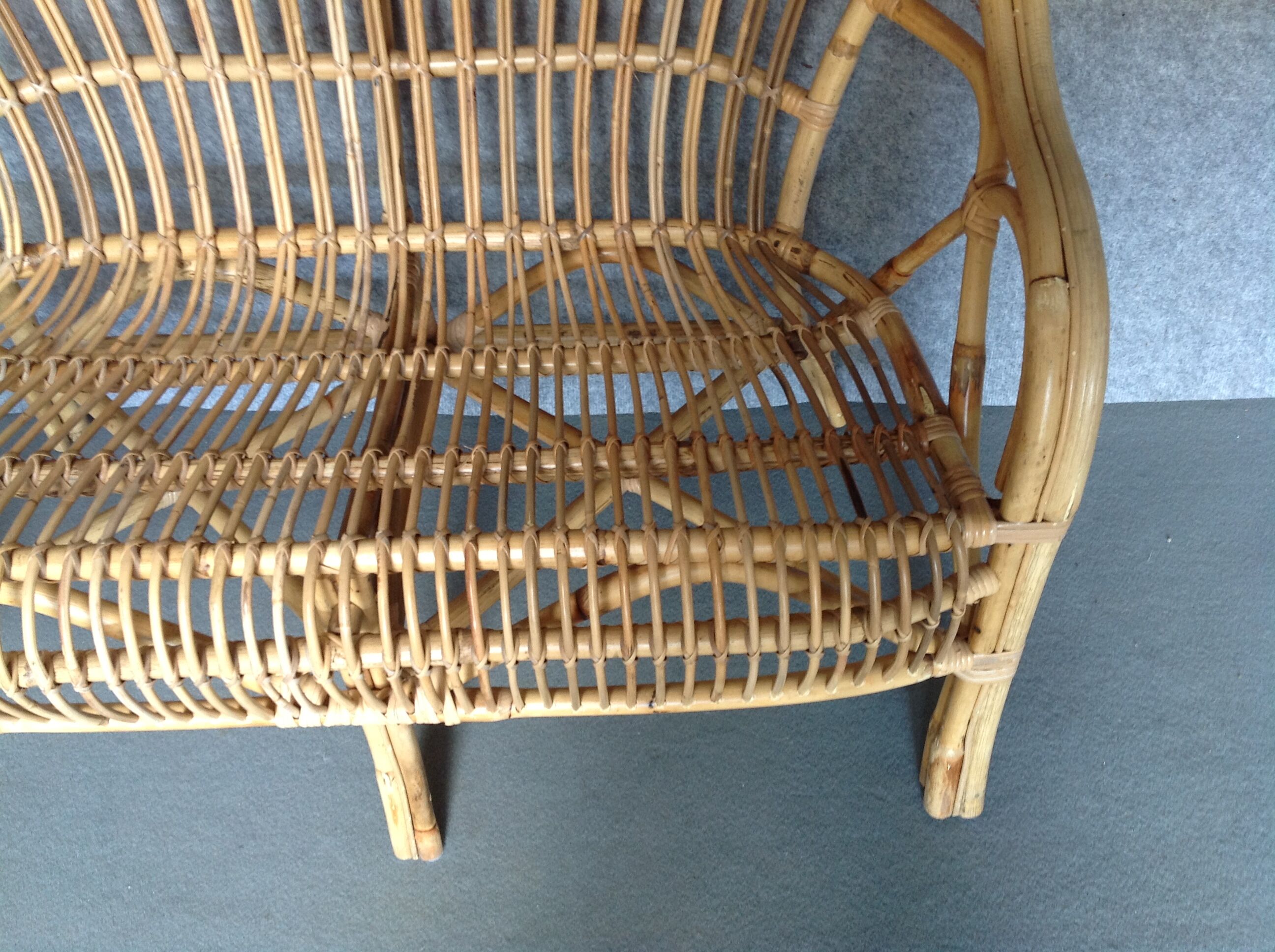 Banquette en rotin