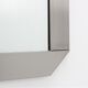Vintage stainless steel mirror by Valenti 1970s 70x70cm