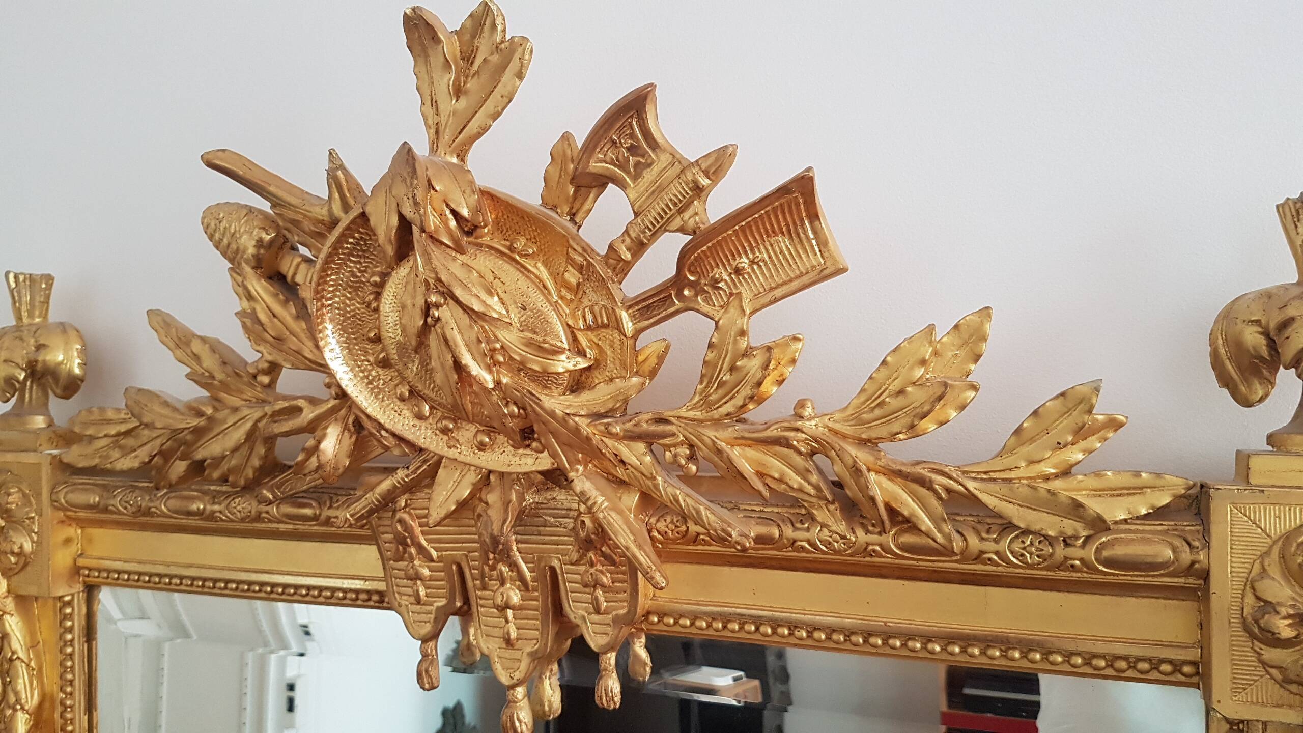 Gilded mirror Louis XVI style 175X93