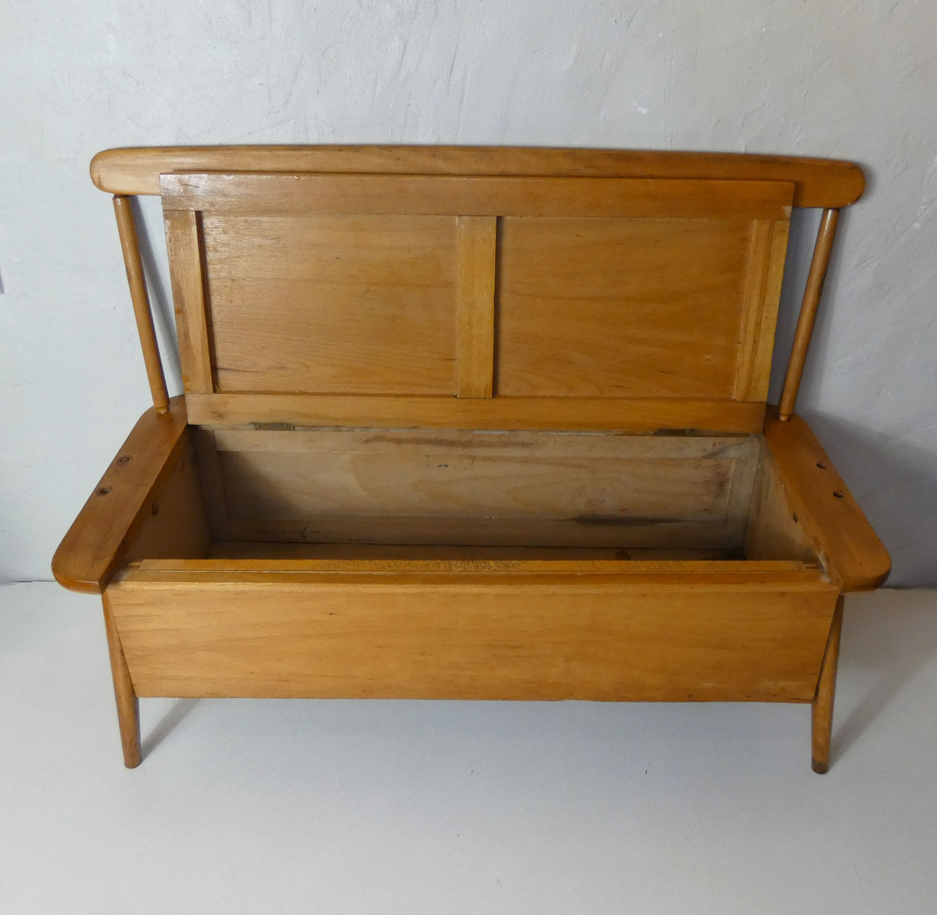 Old wooden bench for children