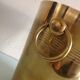 Yellow copper champagne bucket / vintage 70s
