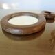 Solid wood mirror carved with a chisel, free form, 1960s.
