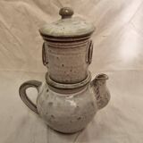 Ensemble à thé 8 tasses en grès de 1980