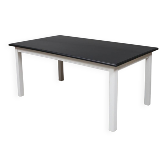 Vintage 180 cm suede dining table