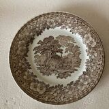 Barratts English dinner plate brown hay wagon