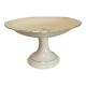 Beige/white porcelain compote from Royal Eelag with a rose pattern.