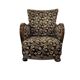 Vintage brown floral patterned cocktail chair/armchair