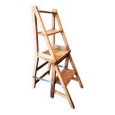 Convertible antique step stool chair