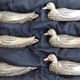 Set of 6 vintage silver-plated knife rests in the shape of ducks – Port
