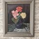 Tableau Huile sur Panneau Nature morte - bouquet de Roses Signé Schwarz