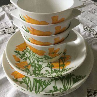 Plates and bowls Tefal year 70