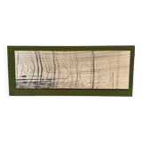 1960 modernist photo mounted on a wooden panel