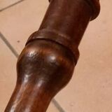 Antique Louis-Philippe chair in solid wood, 19th century, with restored seat.